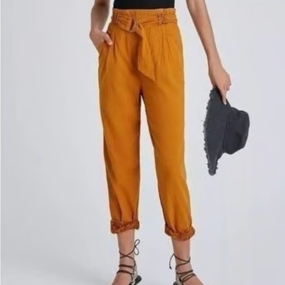 Anthropologie Malin Utility Paper bag pants size medium